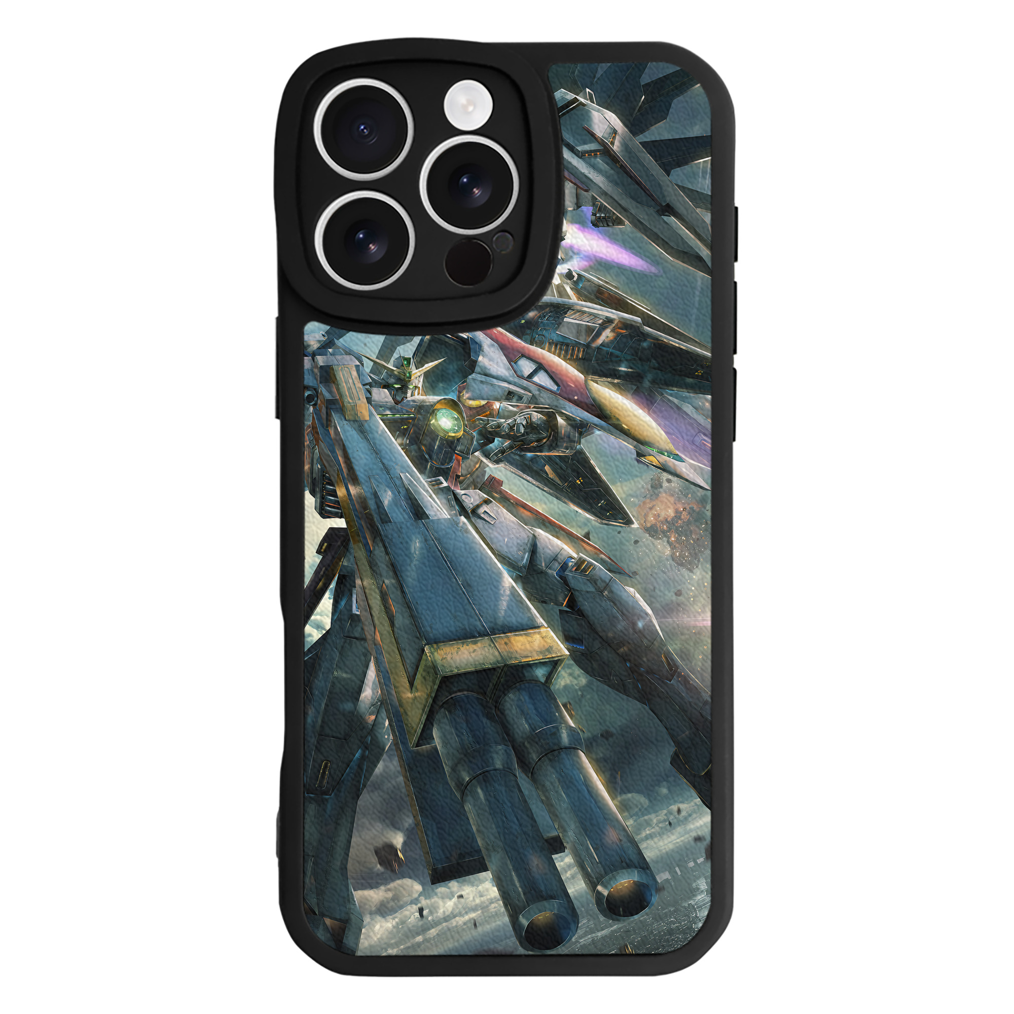 （画像用） 機動戦士ガンダム Mobile Suit Gundam 【iPhone 16シリーズ対応】シリコンスマホケース（レザー調） 材質：シリコン